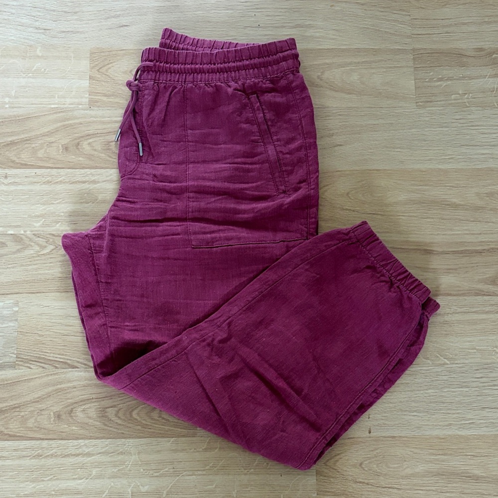 Athleta Cabo Linen Joggers